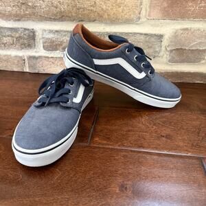 VANS Chapman Stripe Denim Blue White Casual Sneakers Shoes Mens 8 US